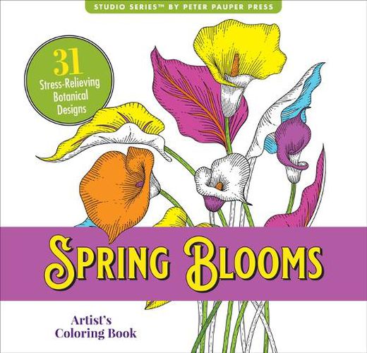 Cover image for Spring Blooms Adult Coloring Book