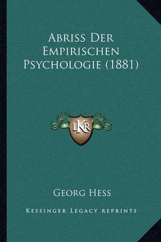 Cover image for Abriss Der Empirischen Psychologie (1881)