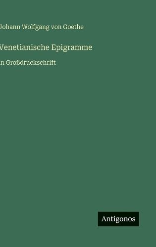 Cover image for Venetianische Epigramme
