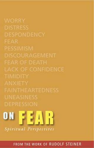 Cover image for On Fear: Spiritual Perspectives