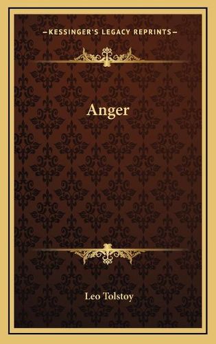 Cover image for Anger