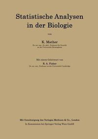 Cover image for Statistische Analysen in der Biologie