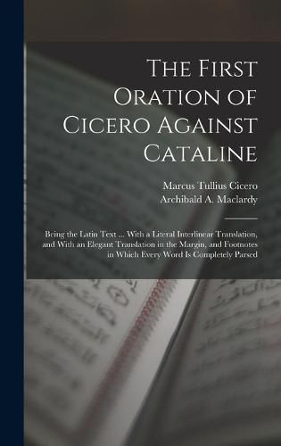 Cover image for The First Oration of Cicero Against Cataline