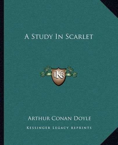 Cover image for A Study in Scarlet