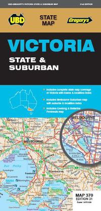Cover image for Victoria State & Suburban Map 370 31st ed