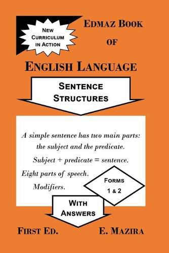 Cover image for Edmaz Book of English Language: Sentence Structures