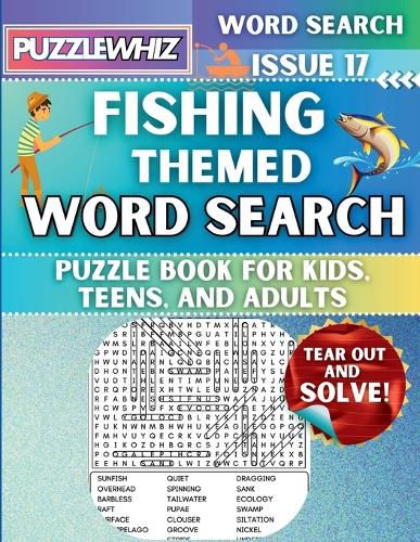 Fishing - Themed Word Search - Fun & Educational Puzzles for Kids, Teens, and Adults (Large Print Edition)