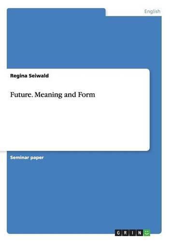 Cover image for Future. Meaning and Form