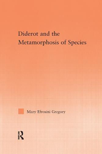 Cover image for Diderot and the Metamorphosis of Species