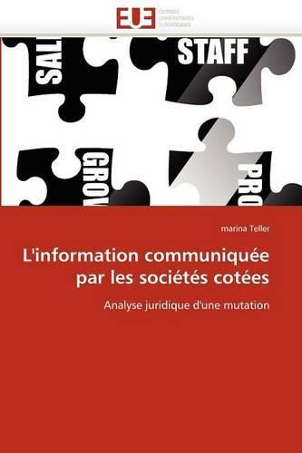 Cover image for L'Information Communique Par Les Socits Cotes