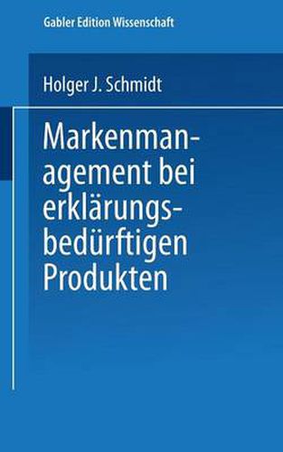 Cover image for Markenmanagement Bei Erklarungsbedurftigen Produkten