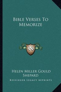 Cover image for Bible Verses to Memorize