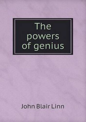 Cover image for The powers of genius