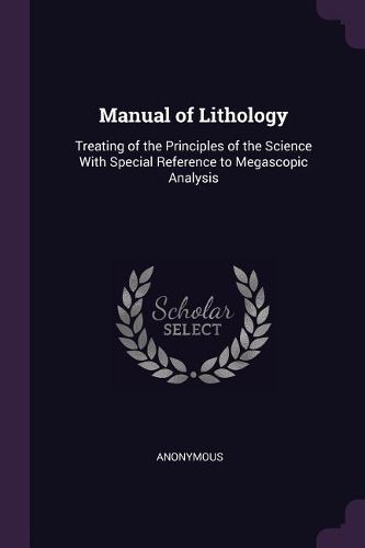 Cover image for Manual of Lithology