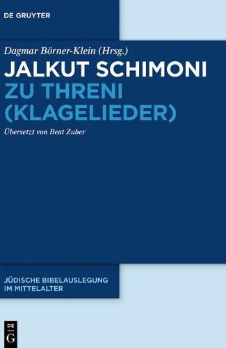 Cover image for Jalkut Schimoni Zu Threni (Klagelieder)