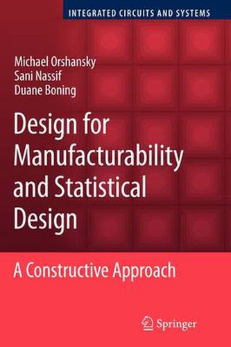 Cover image for Design for Manufacturability and Statistical Design: A Constructive Approach