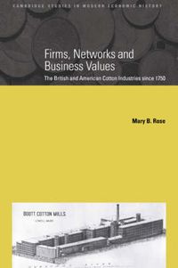 Cover image for Firms, Networks and Business Values: The British and American Cotton Industries since 1750