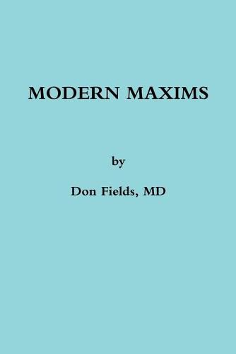 Cover image for Modern Maxims