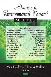 Cover image for Advances in Environmental Research: Volume 2