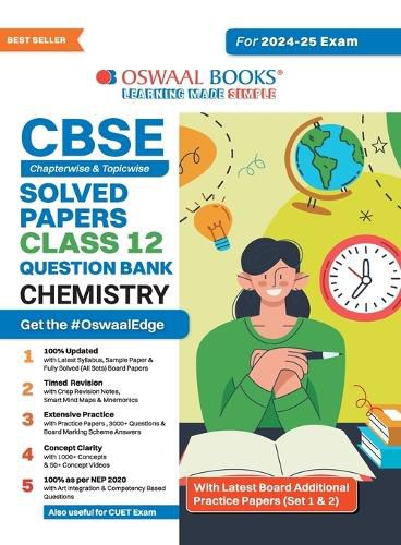 Cover image for CBSE Question Bank Chapterwise and Topicwise SOLVED PAPERS_Class 12_Chemistry_For Exam 2024-25