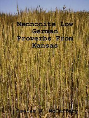 Cover image for Mennonite Low German Proverbs From Kansas