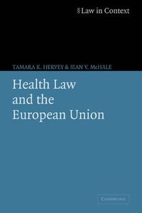 Cover image for Health Law and the European Union