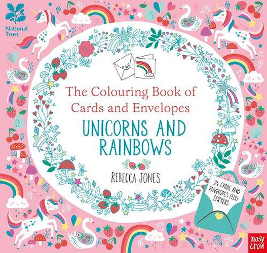 The Colouring Book of Cards and Envelopes - Unicorns and Rainbows