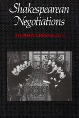 Cover image for Shakespearean Negotiations: No. 84