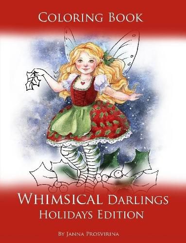 Cover image for Coloring Book Whimsical Darlings Holidays Edition