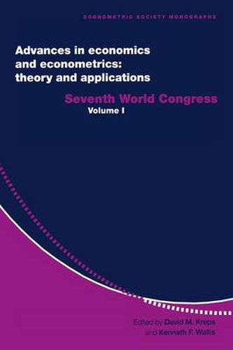 Cover image for Advances in Economics and Econometrics: Theory and Applications: Seventh World Congress