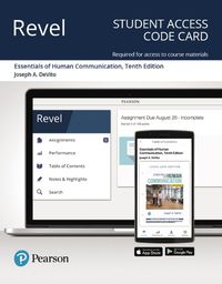 Cover image for Essentials of Human Communication -- Revel Access Code