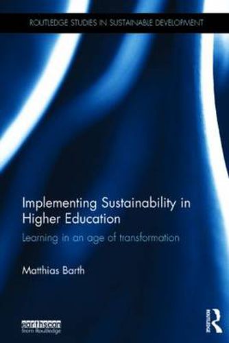 Cover image for Implementing Sustainability in Higher Education: Learning in an age of transformation