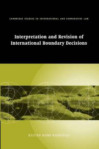 Cover image for Interpretation and Revision of International Boundary Decisions