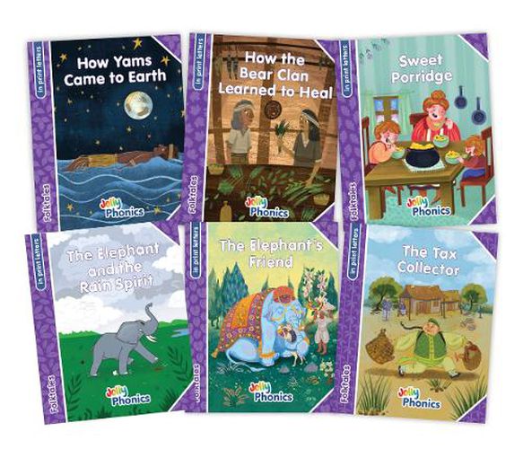 Cover image for Jolly Phonics Folktales Purple Readers (Level 5) Complete Set (1-6)