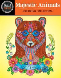 Cover image for Hello Angel Majestic Animals Coloring Collection