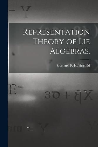 Cover image for Representation Theory of Lie Algebras.