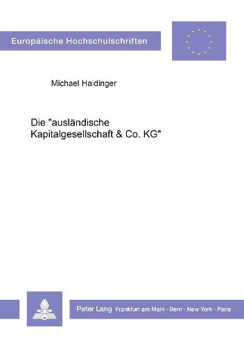 Cover image for Die -Auslaendische Kapitalgesellschaft & Co. Kg-