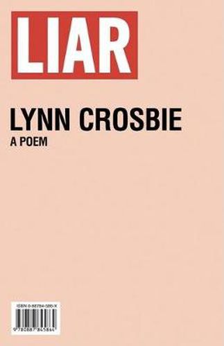 Cover image for Liar: A Poem