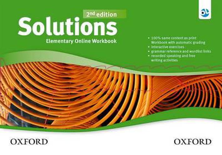 Cover image for Solutions: Elementary: Online Workbook - Card with Access Code