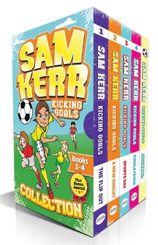 Sam Kerr Kicking Goals Collection: 4 books and bonus soccer journal