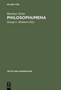 Cover image for Maximus Tyrius: Philosophumena