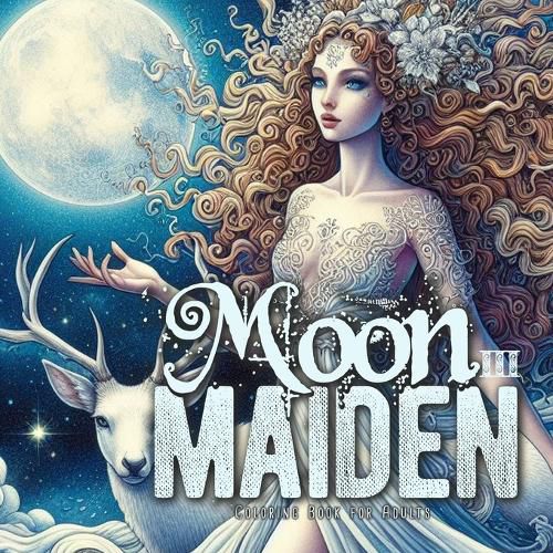 Cover image for Moon Maiden Coloring Book for Adults 3