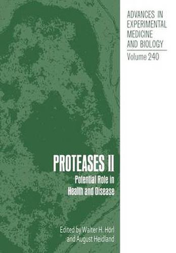 Cover image for Proteases II: Potential Role in Health and Disease