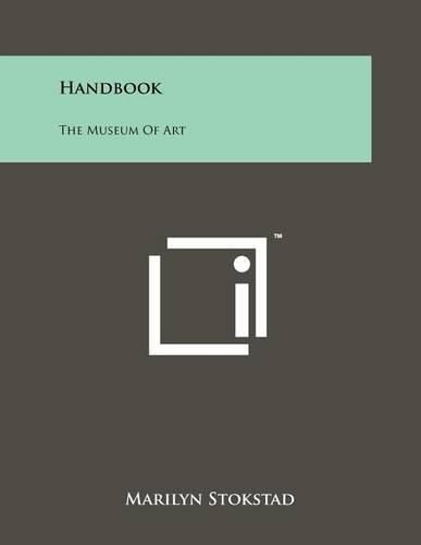 Cover image for Handbook: The Museum of Art