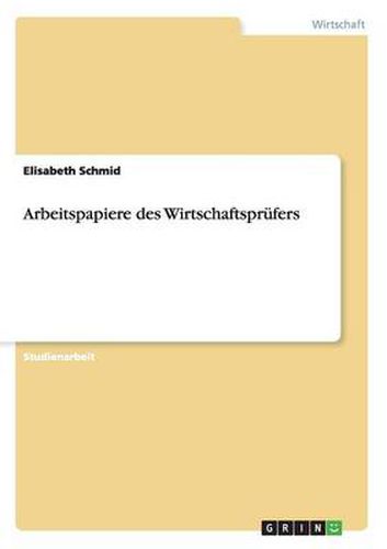 Cover image for Arbeitspapiere des Wirtschaftsprufers