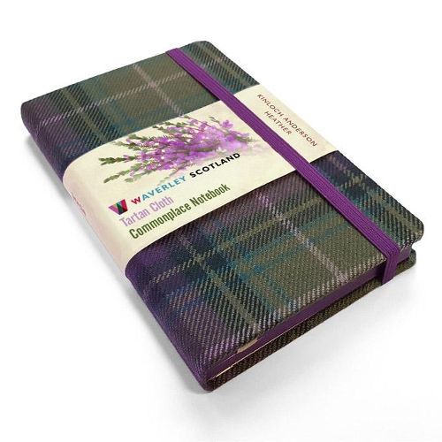 Cover image for Waverley S.T. (M): Heather Pocket Genuine Tartan Cloth Commonplace Notebook