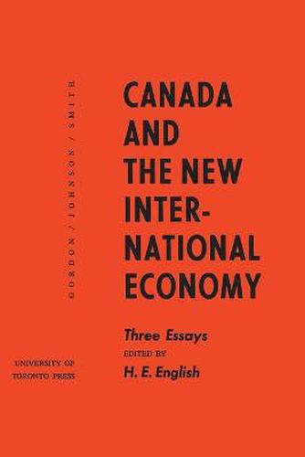 Cover image for Canada and the New International Economy: Three Essays