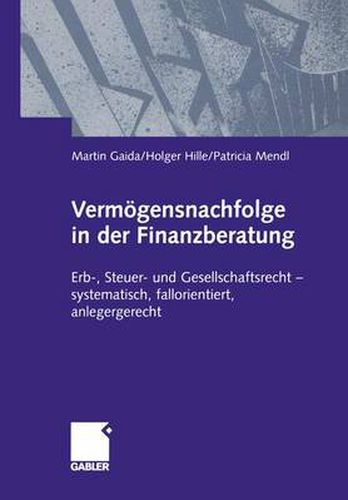 Cover image for Vermogensnachfolge in der Finanzberatung