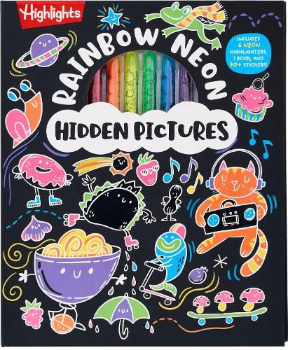 Cover image for Rainbow Neon Hidden Pictures