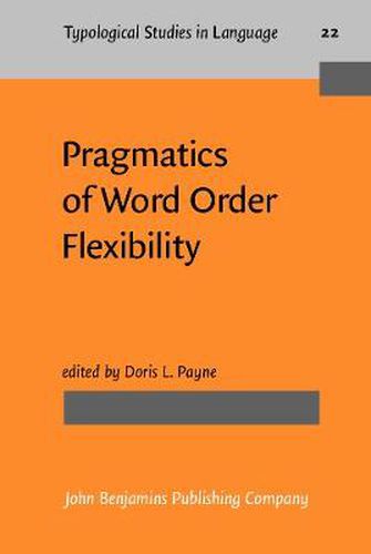 Cover image for Pragmatics of Word Order Flexibility